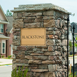 Signage for Blackstone subdivision in Grovetown, Ga.